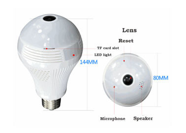 Drahtlose Glühlampe-Überwachungskamera Wifi, Kamera der Birnen-E27 hochrangig